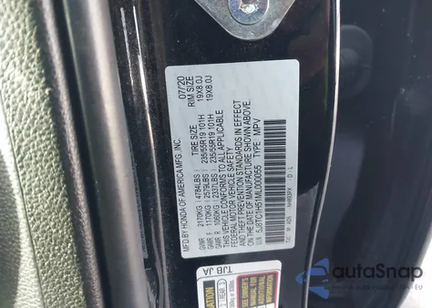 2021 Acura Rdx Technology Package из США, поврежденный, VIN 5J8TC1H51ML000055